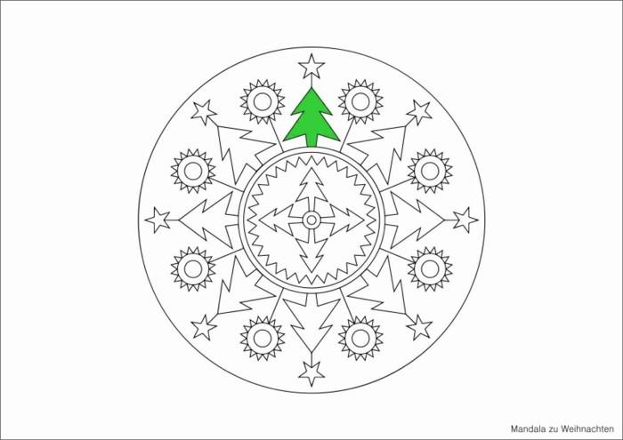 mandala joulua varten värityskuvat joulukuusen haara