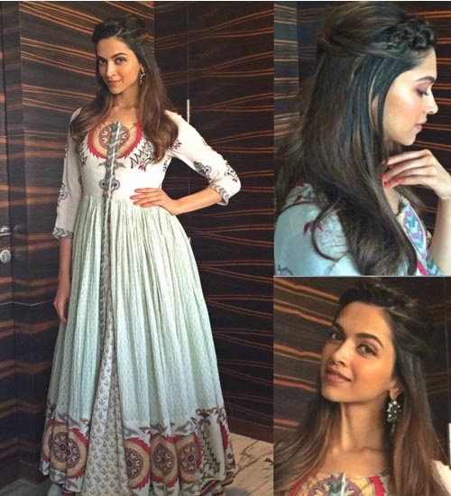 deepika padukone frizurák a lehenga -n