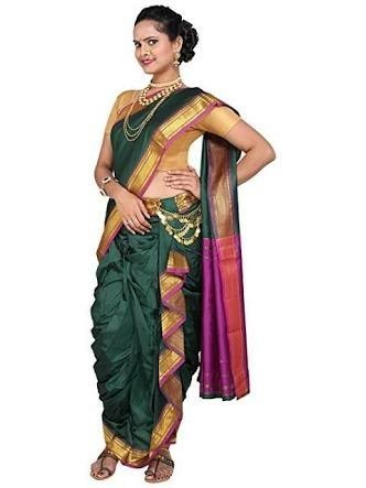 Klargjort Nauvari Saree