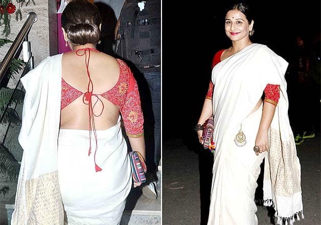 Vidya Balan Saree Backless