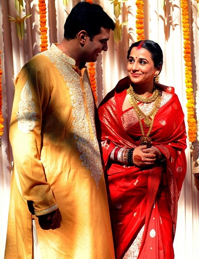 Vidya Balan esküvői szári