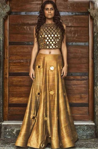 Spejlværker Designer Lehenga