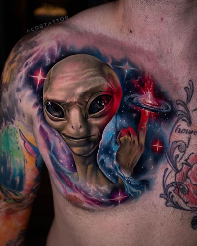 Bedste Alien Tattoo Designs 1