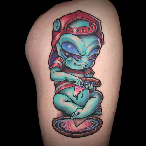 Bedste Alien Tattoo Designs 3
