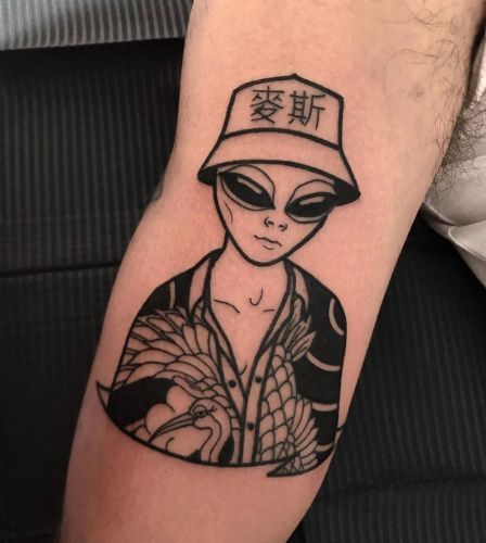 Bedste Alien Tattoo Designs 4