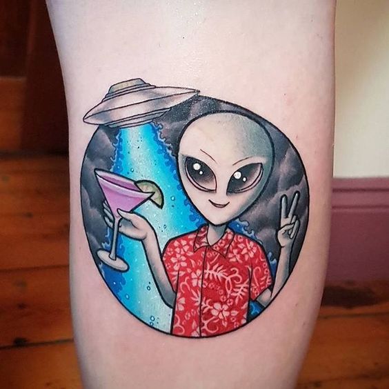 Bedste Alien Tattoo Designs 6
