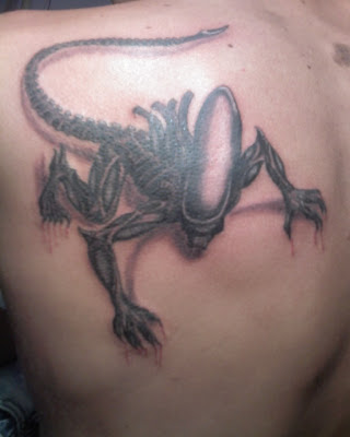 Dragning Alien Tattoo Design