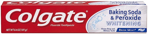 Colgate bagepulver og peroxid tandpasta