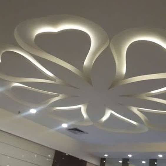 Loftsblomst malede designs