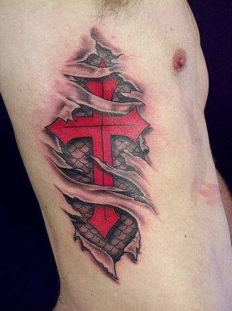 Christian 3 D Cross Tattoo Designs