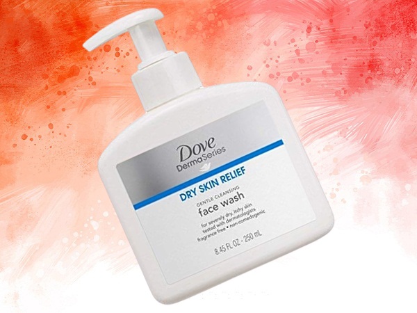 Dove Derma Series Dry Skin Relief Skånsom rensende ansigtsvask