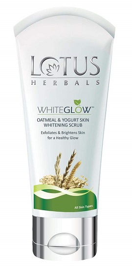 Lotus Herbals White Glow zabpehely és joghurtos bőrfehérítő bozót