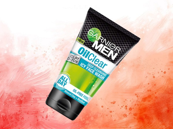 Garnier Men Oil Clear Clay D Tox mélytisztító jeges arclemosó