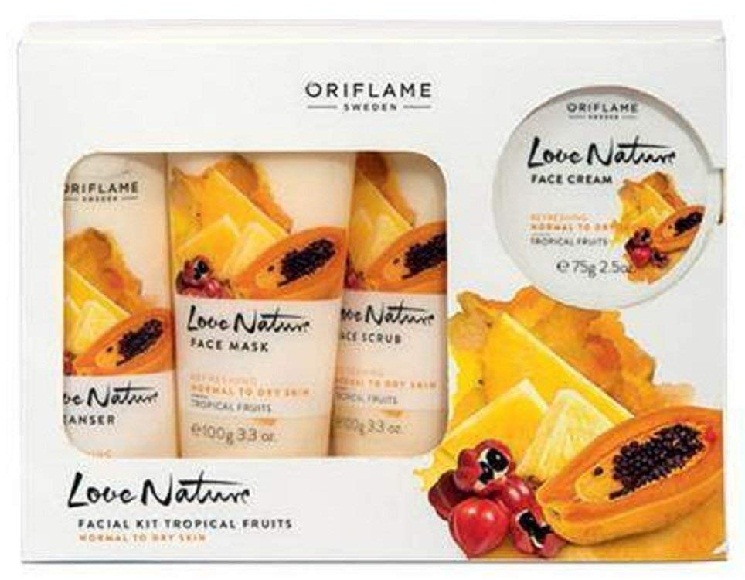 Oriflame Love Nature arcpakolás száraz bőrre