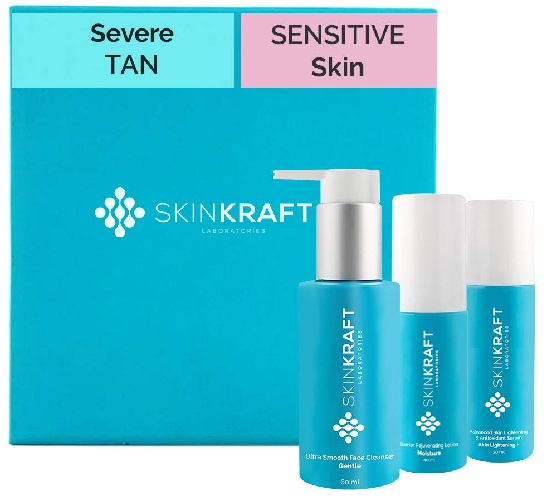 Skinkraft Severe Tan Removal Facial Kit til følsom hud