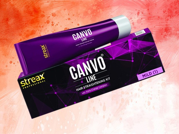 Streax Professional Canvo Line Hair Straighting Kit