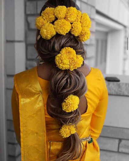 Puffy Braid For Haldi