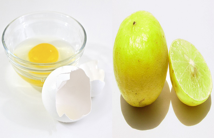 Æggehvide og citronsaft til fedtet hud