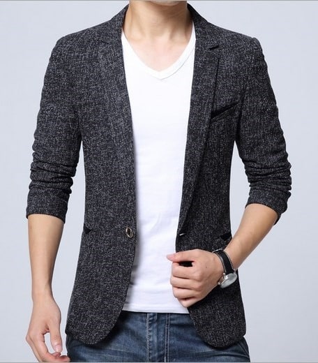 Casual tweed blazer