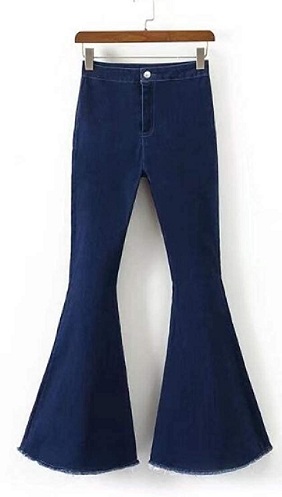 Jeans med lav stigningsklokke