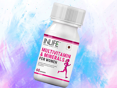 Inlife Multivitaminok és ásványi anyagok formula kiegészítők nőknek