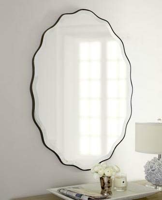 traditionelt ovalt spejl