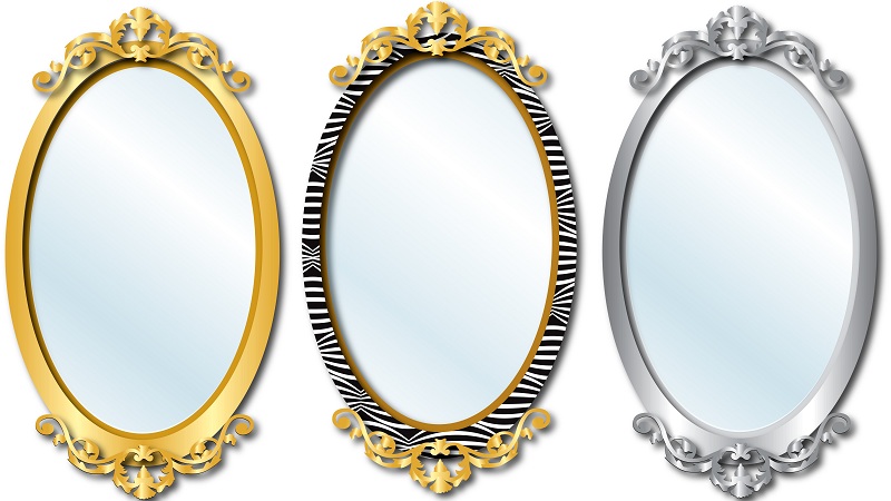 ovale spejl designs