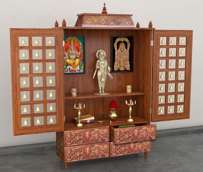 pooja szobai polc
