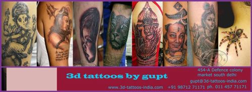 3D tetováló stúdió Delhi