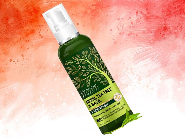 Morféma gyógymódok Neem, Tea Tree & amp; Bazsalikomos arclemosó 10