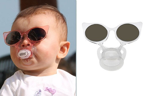 Baby solbriller med sut