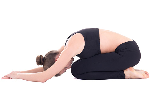 Balasana yoga udgør for høj bp