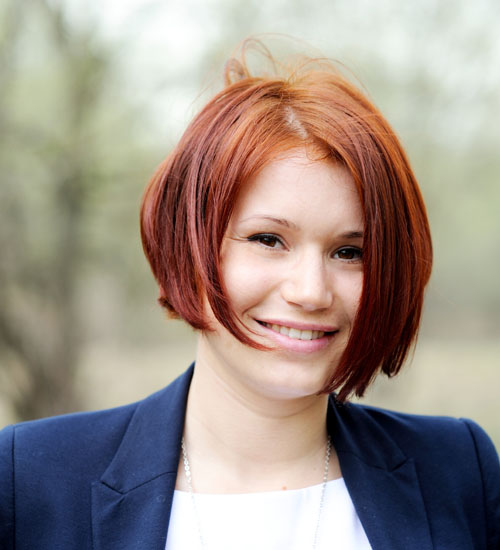 Kort en line haircut