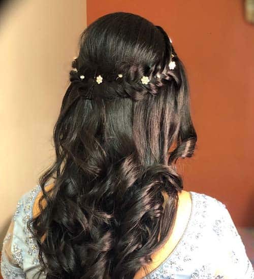 Dél -indiai dulhan frizura