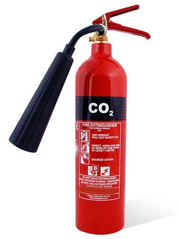 kuldioxid type brandslukker