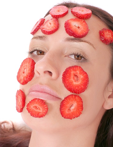 Strawberry Fruit Face Pack til acne & amp; Hudglød