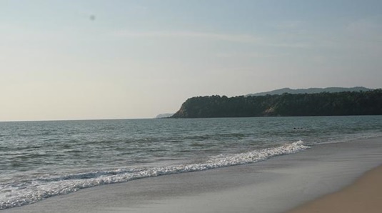 Den klassiske Karaikal -strand i Pondicherry