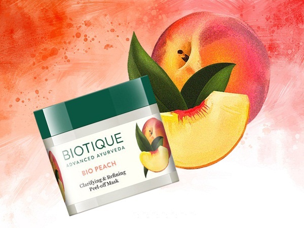 Biotique Bio Peach tisztító és finomító peel off maszk