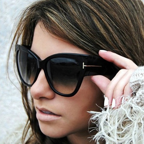 Oversized Cat Eye solbriller