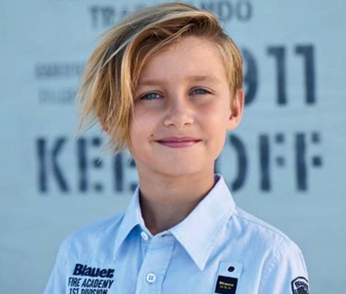 Rodet frisure til skoledrenge