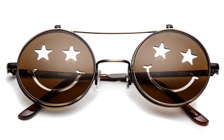 Funky Star Eyes felhajtható napszemüveg fiataloknak