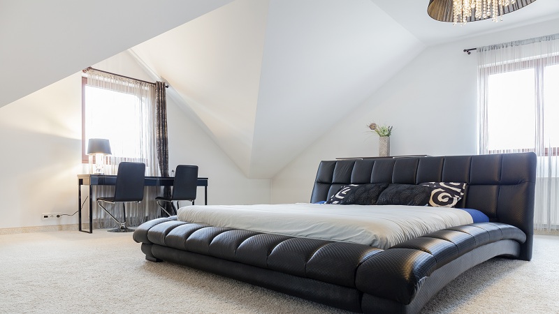 Læderseng design