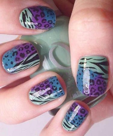 Leopard og Zebra Tri Color Mix og Match Design
