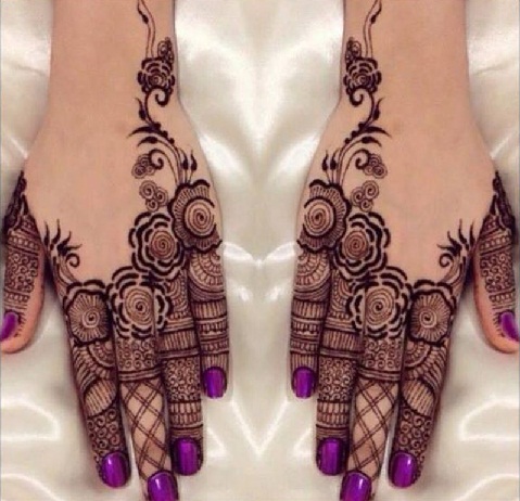 Arab stílusú gyűrű Mehndi Design