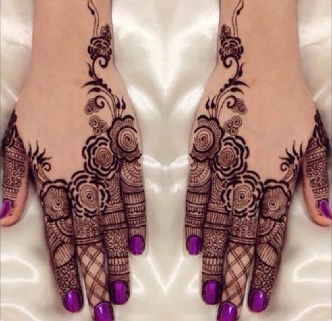 Arab stílusú gyűrű Mehndi Design