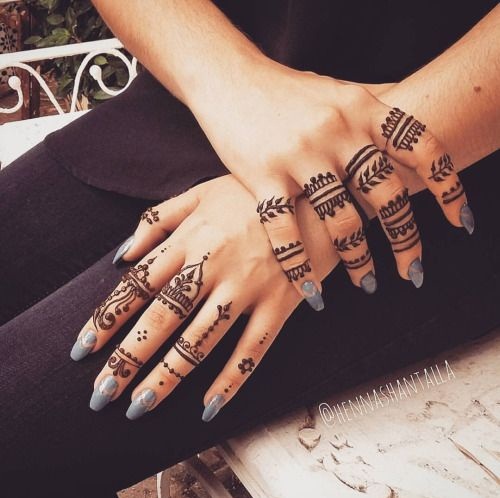 Modern gyűrűs Mehndi Designs for Hands