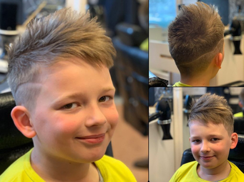 Spiked Up Glat hår til kort hår