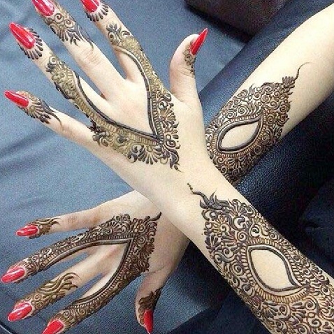 A modern marokkói csempe Mehndi Design
