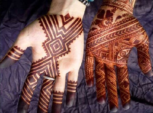 Marokkansk vestlig Mehndi