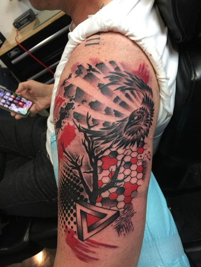 Papirkurv Polka tatoveringer 5